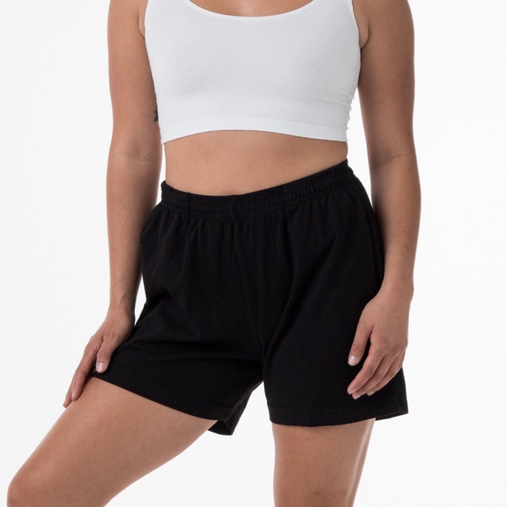 HEAVY JERSEY GARMENT DYE GYM SHORTS